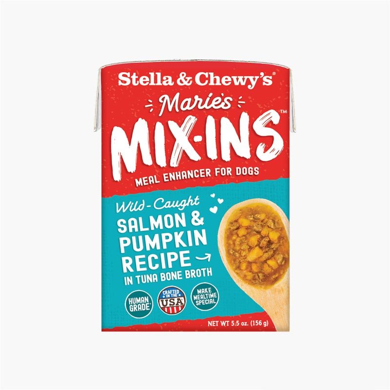 Stella & Chewy's Marie’s Mix-Ins | Wild-Caught Salmon & Pumpkin Meal Enhancer (5.5oz) - CreatureLand