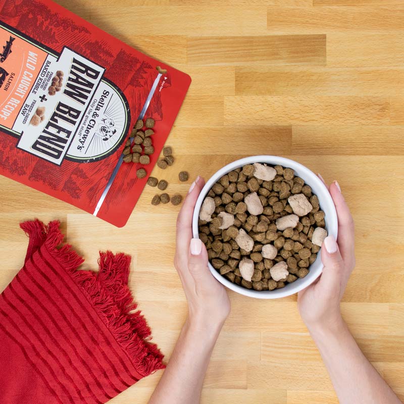 Stella & chewy's raw blend kibble sale