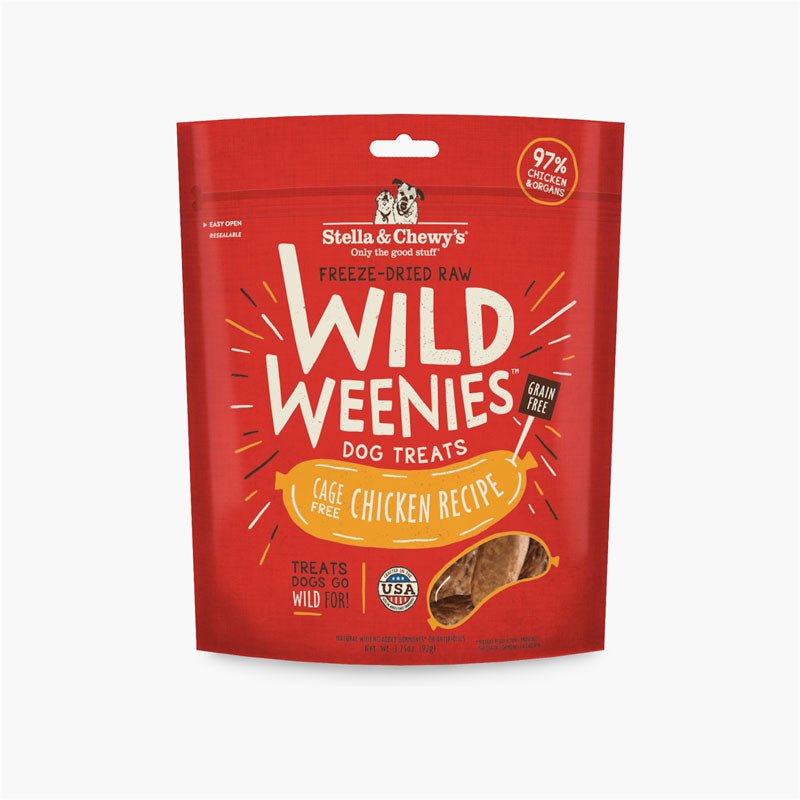 Stella & Chewy's Wild Weenies | Chicken Freeze-Dried Raw Dog Treats (3.25oz) - CreatureLand