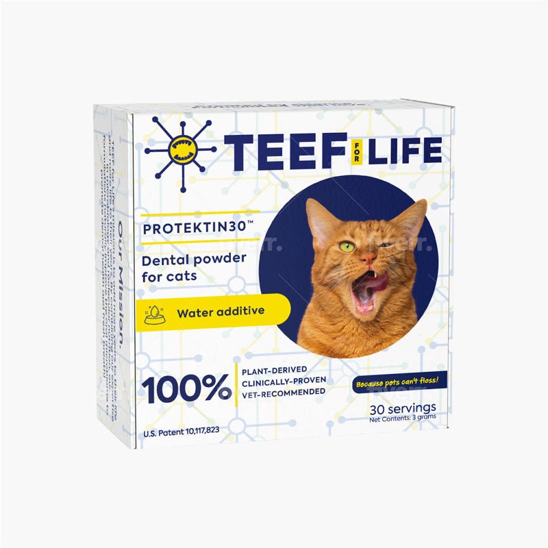 TEEF! Protektin30+K™ Dental Kit: Powder Water Additive for Cats - CreatureLand