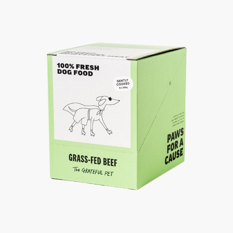 The Grateful Pet Gently Cooked Grass-Fed Beef - 2kg (250g x 8) - CreatureLand