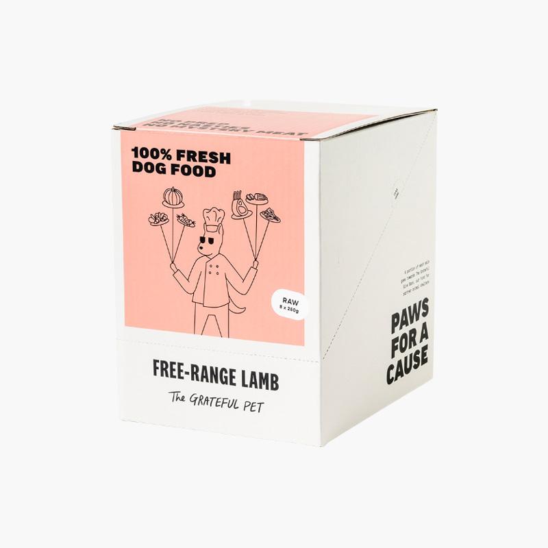 The Grateful Pet Raw Free-Range Lamb - 2kg (250g x 8) - CreatureLand