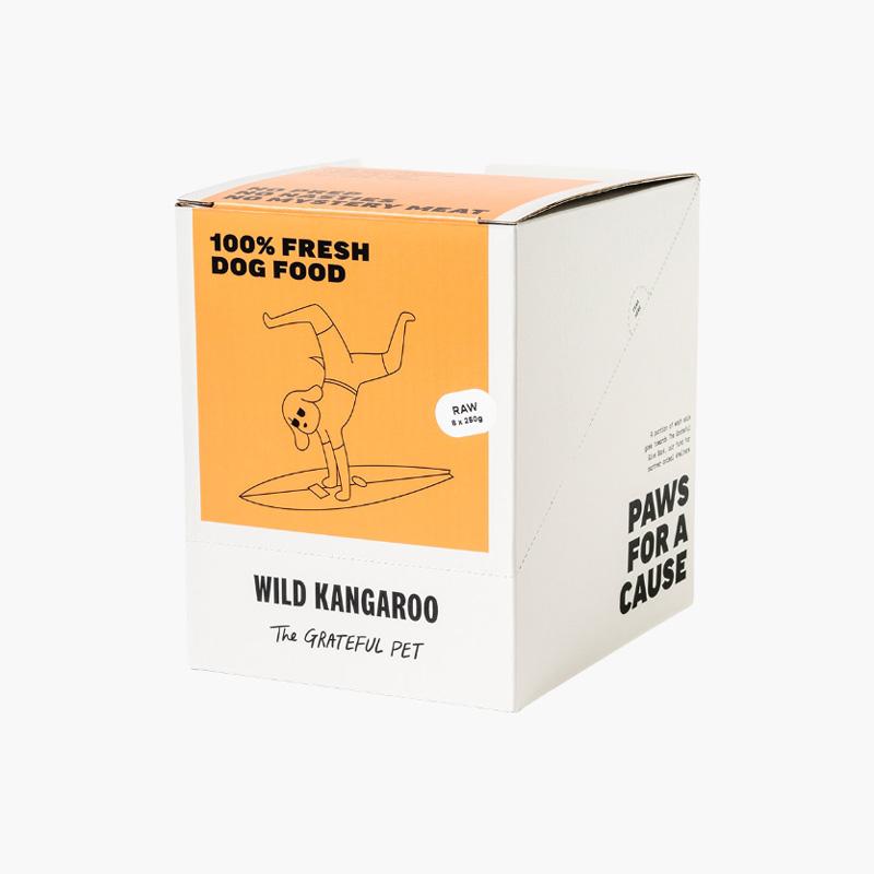 The Grateful Pet Raw Wild Kangaroo - 2kg (250g x 8) - CreatureLand