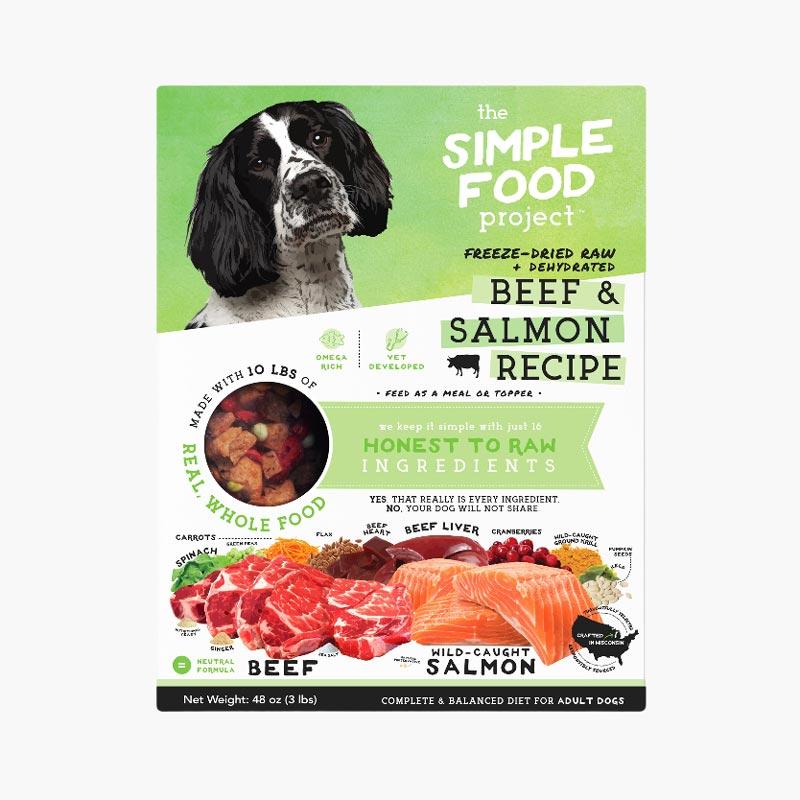 The Simple Food Project Freeze Dried Raw Dog Food - Beef & Salmon - CreatureLand