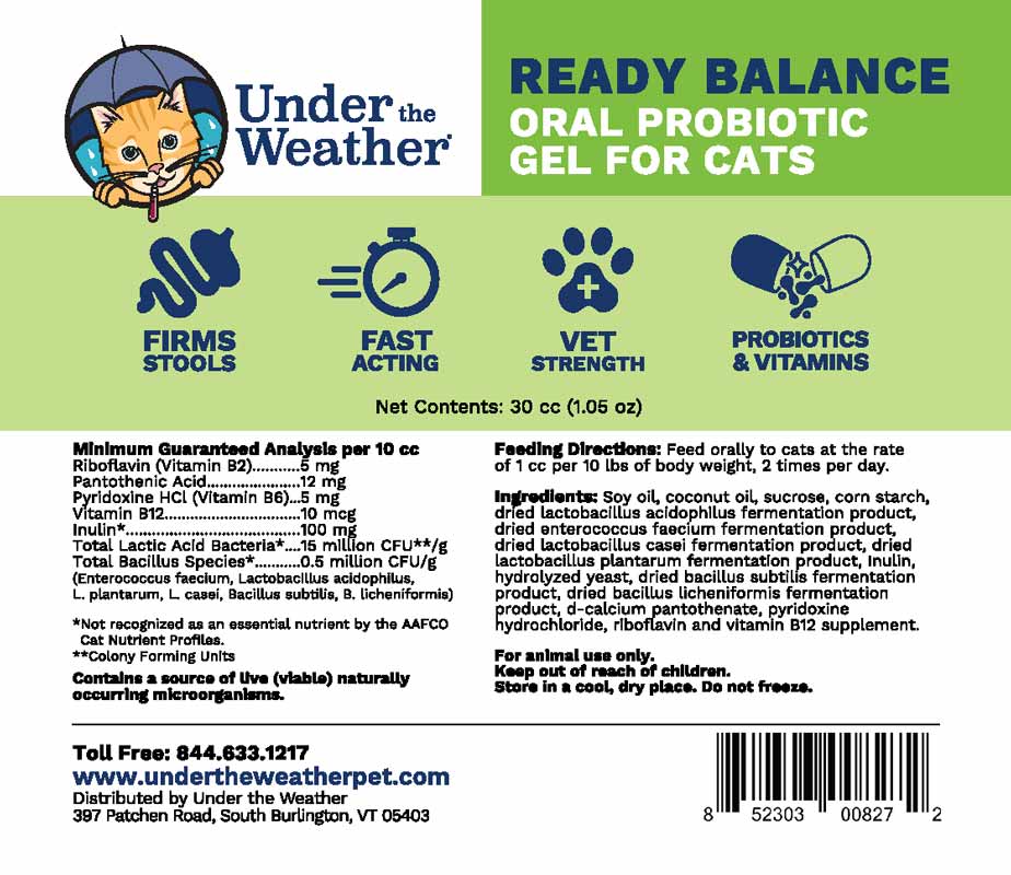Under The Weather Ready Balance Probiotic Supplement For Cats - CreatureLand
