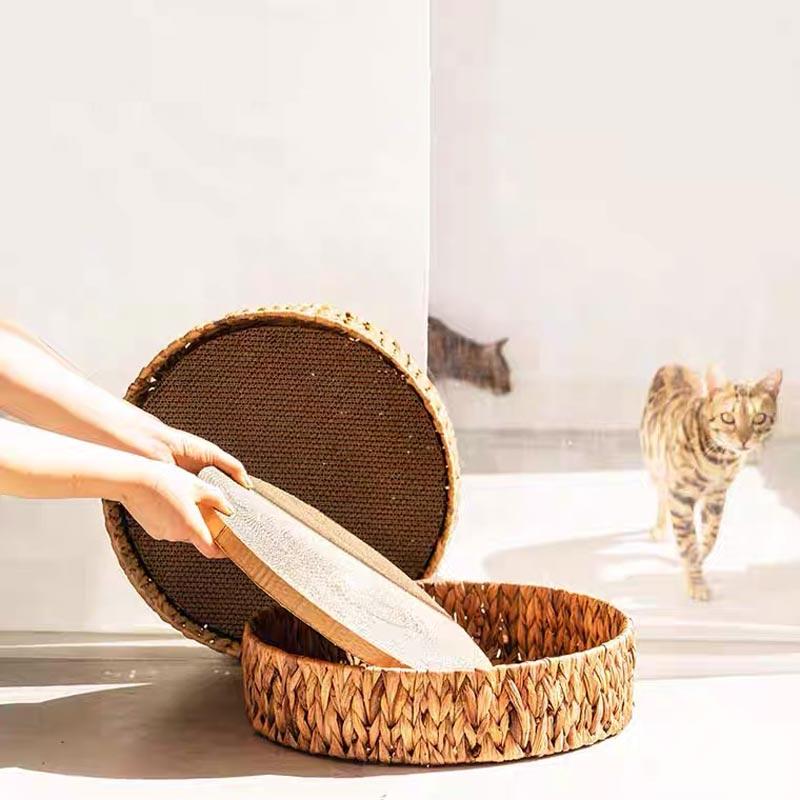 Wakupet Weaved Nest Rattan Cat Scratcher - CreatureLand