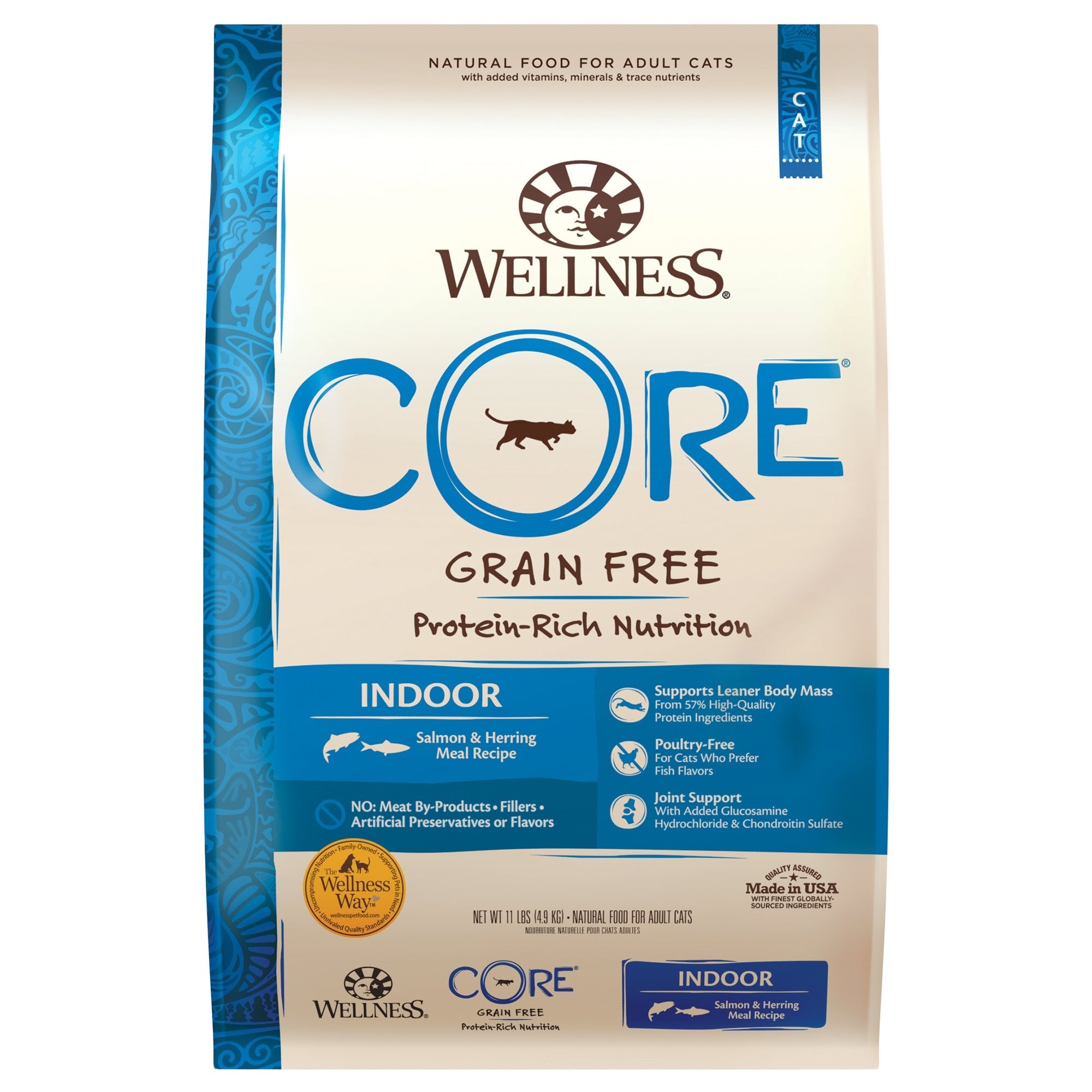Wellness CORE® Indoor Salmon & Herring Grain-Free Dry Cat Food - CreatureLand