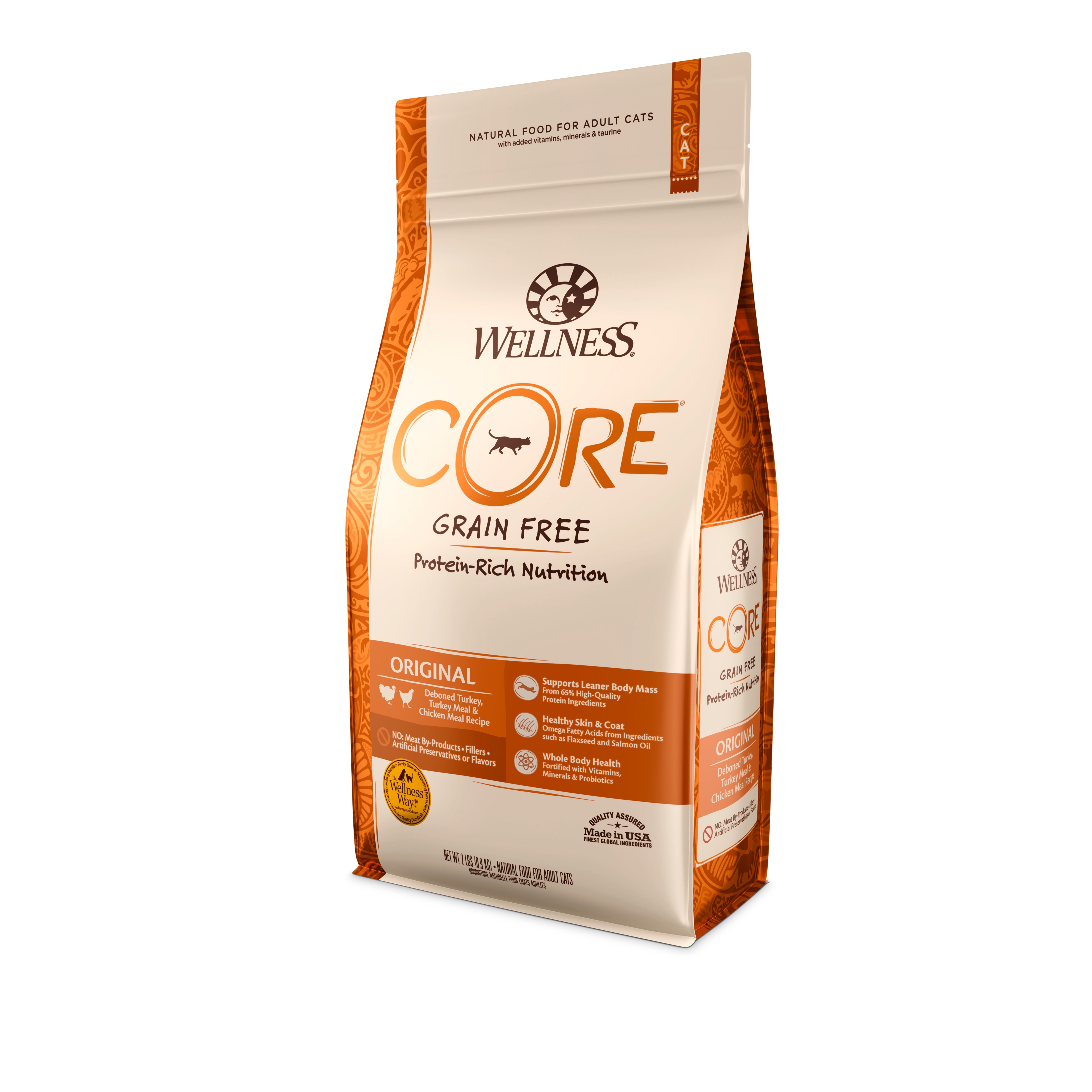 Wellness CORE® Original Deboned Turkey, Turkey Meal & Chicken Meal Grain-Free Adult Dry Cat Food - CreatureLand