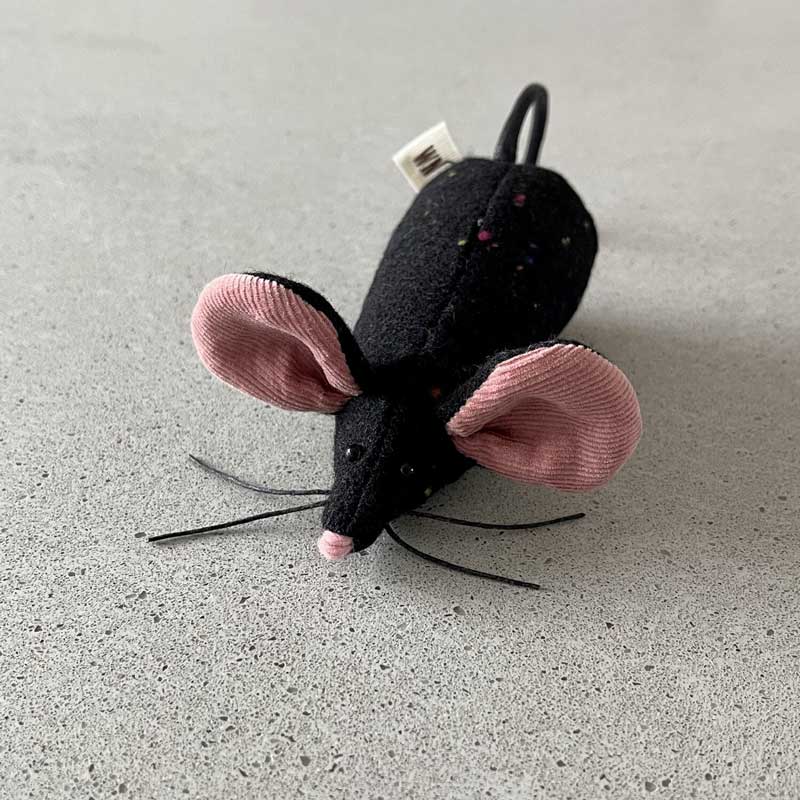 Wetnose [PREORDER] Black Rat Catnip Toy - CreatureLand