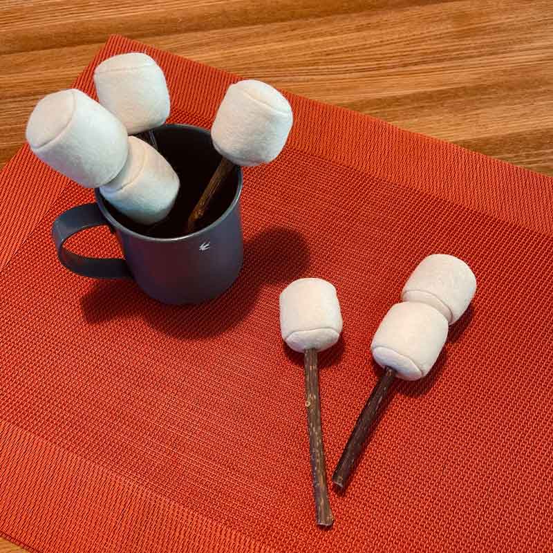 Wetnose [ PREORDER ] Marshmallow Matatabi Stick Cat Toy (Set of 2) - CreatureLand
