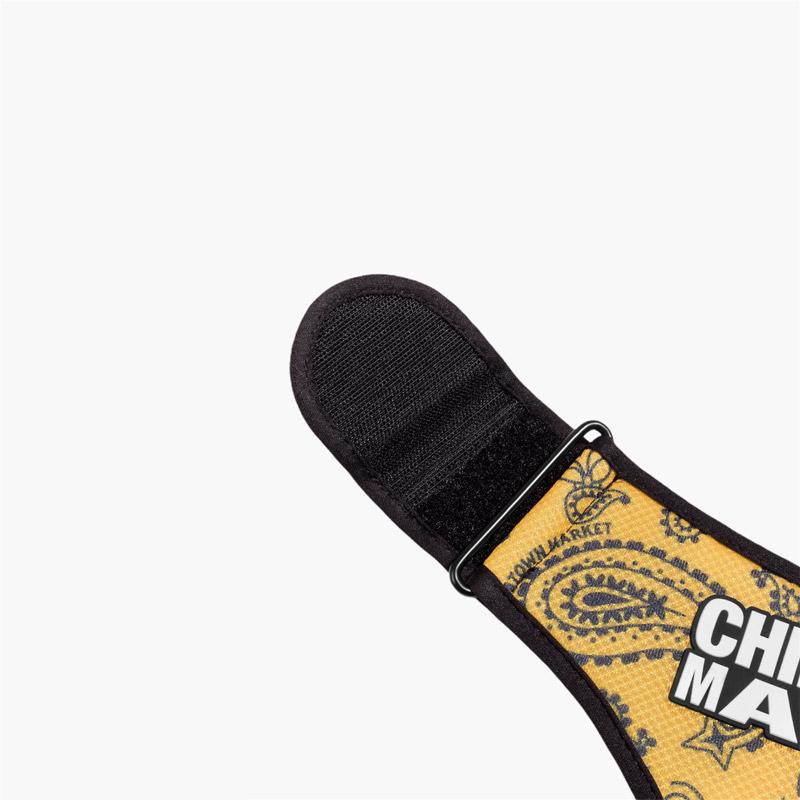 Zee.Dog Chinatown Market Smiley® - Paisley Adjustable Air Mesh Harness (Yellow) - CreatureLand